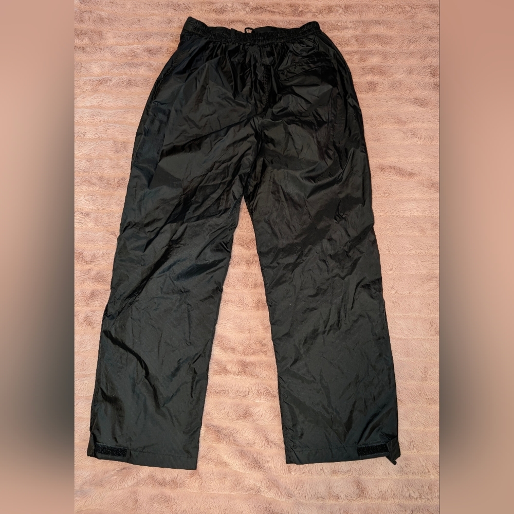 Mens London Fog Black Waterproof Rain Pants XL